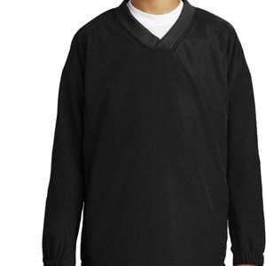 Sport-Tek   Youth V-Neck Raglan Wind Shirt. Yst72